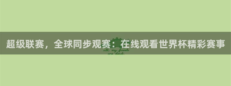世界杯直播网站：超级联赛，全球同步观赛：在线观看世界杯精彩赛事
